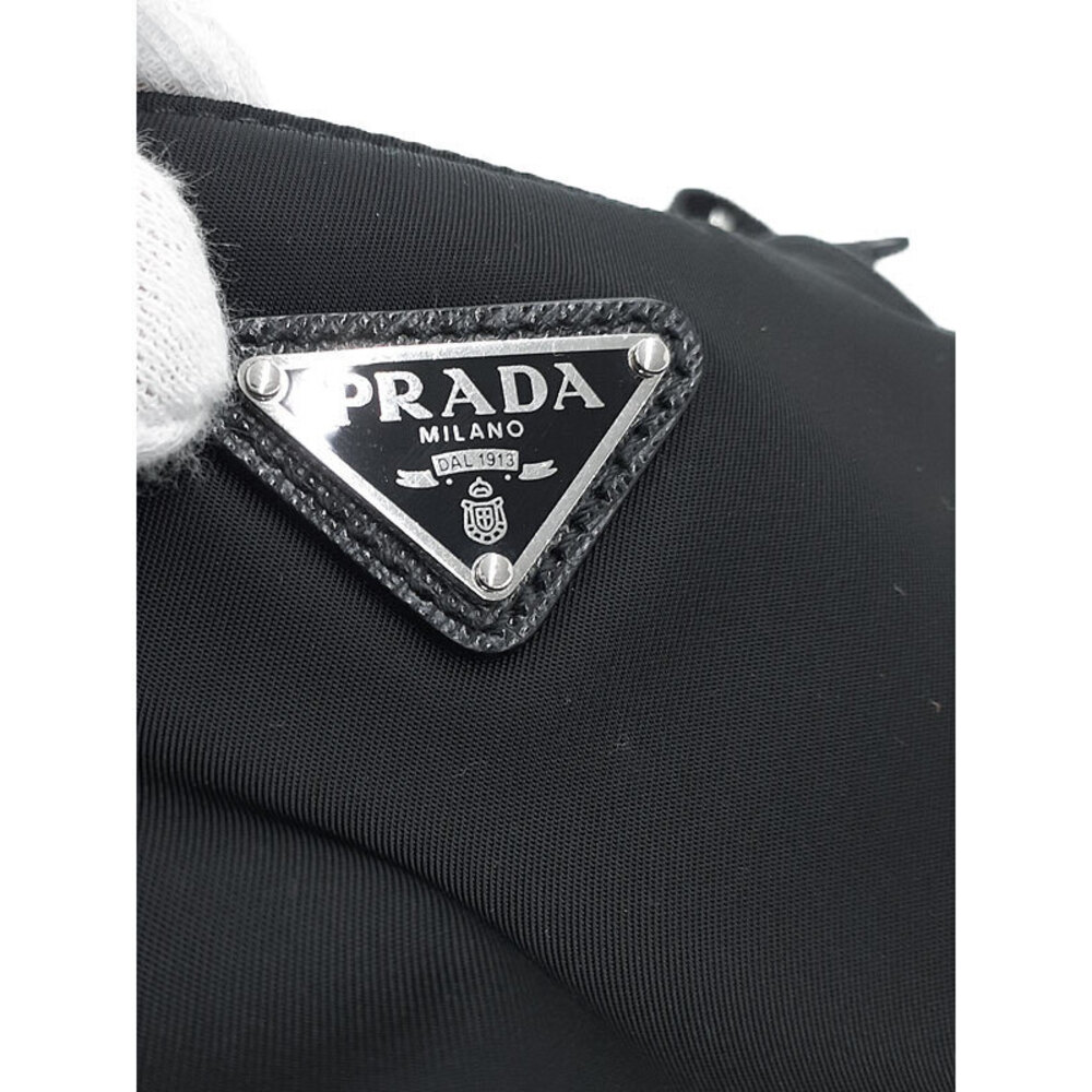 Prada ReEdition 2005 Saffiano Leather Chain Shoulder Bag Black - Picture 6 of 9